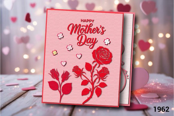 Download Mother’s Day Floral Card SVG LAYER 1962 - Floral Collection