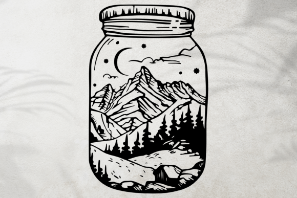 Download Jar with Nature SVG, Bottle of Nature - Nature svg Collection